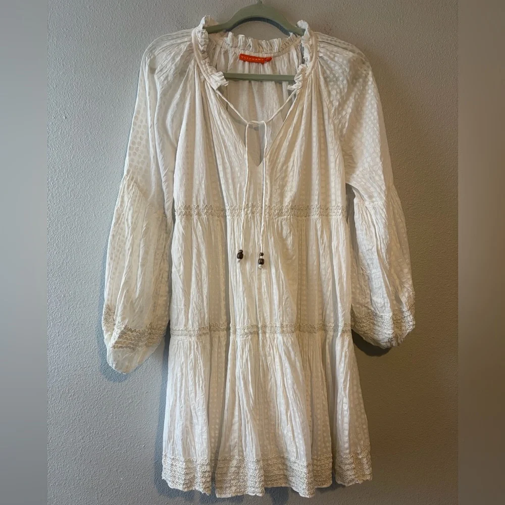 Oliphant Polka Balloon Sleeve Dress - Picture 1 of 5
